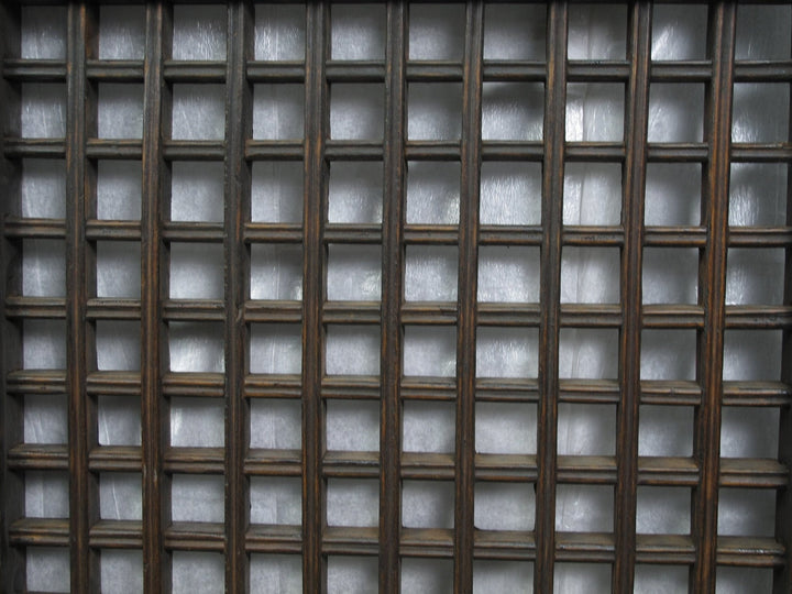 Pair of Vintage Chinese Latticed Screen Panel 5