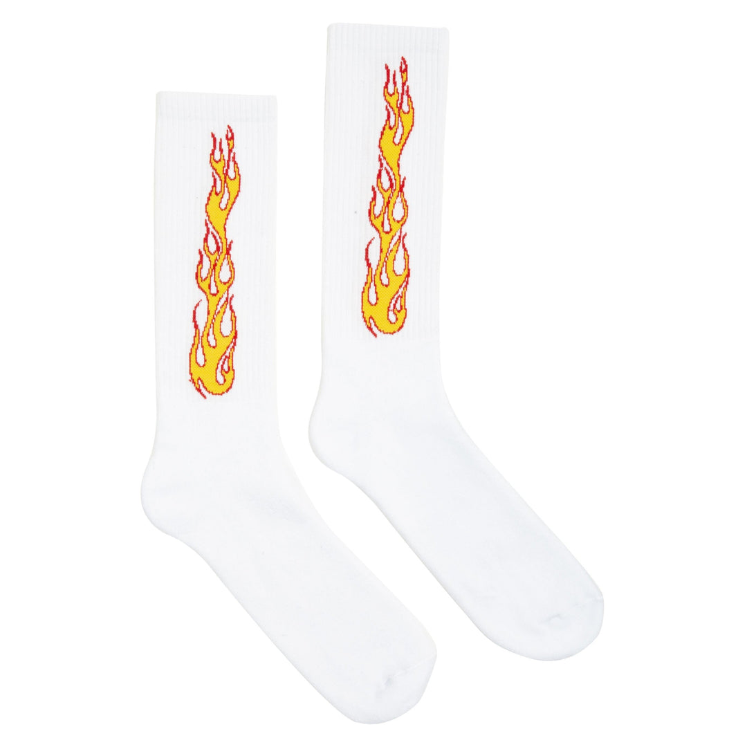 Palm angel flame socks black