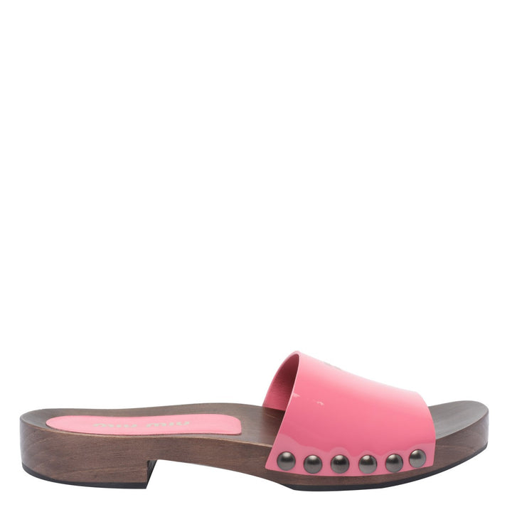 Miu Miu Women Patent Leather Clogs