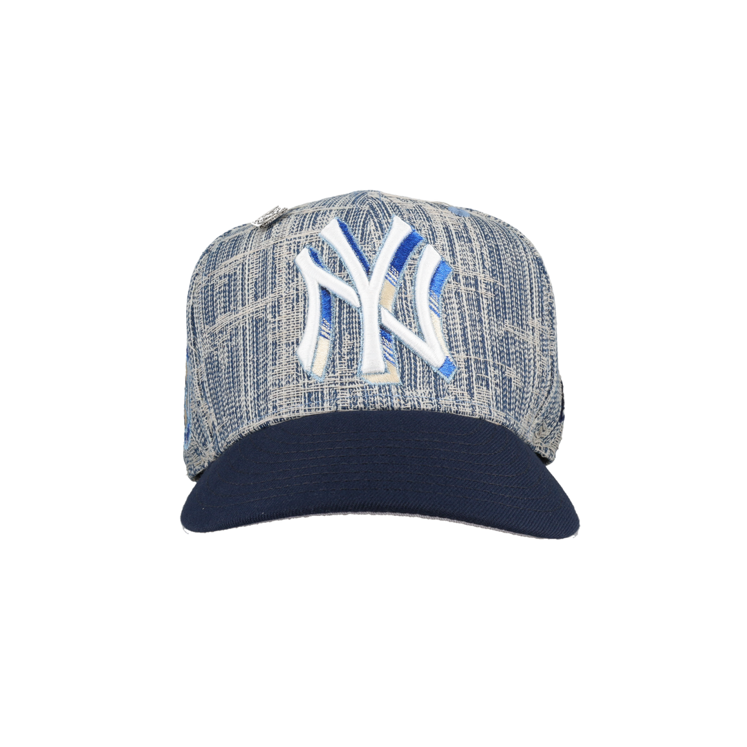 New York Yankees Distressed Denim 50th Season Patch 59Fifty Fitted Hat