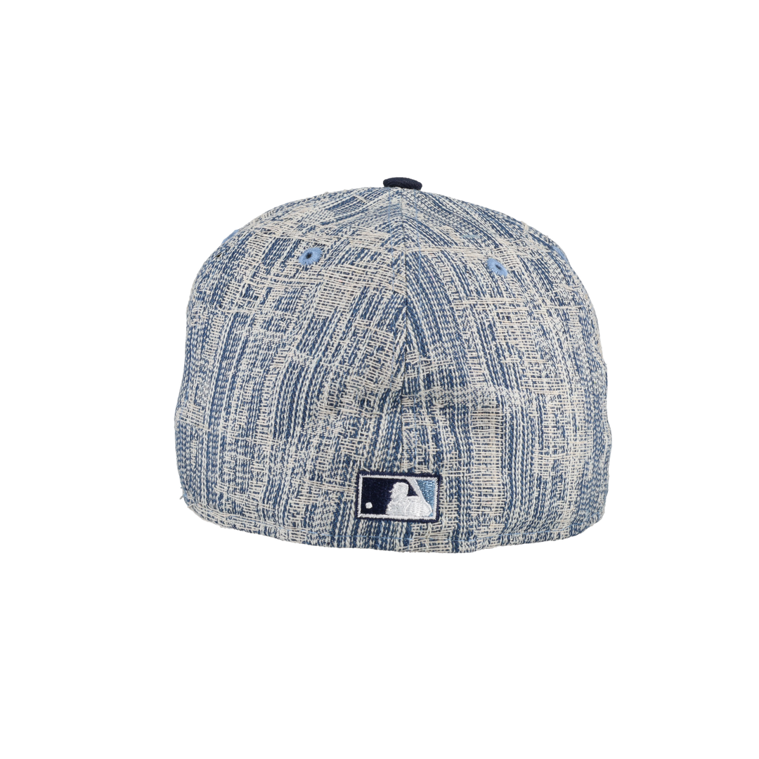 New York Yankees Distressed Denim 50th Season Patch 59Fifty Fitted Hat