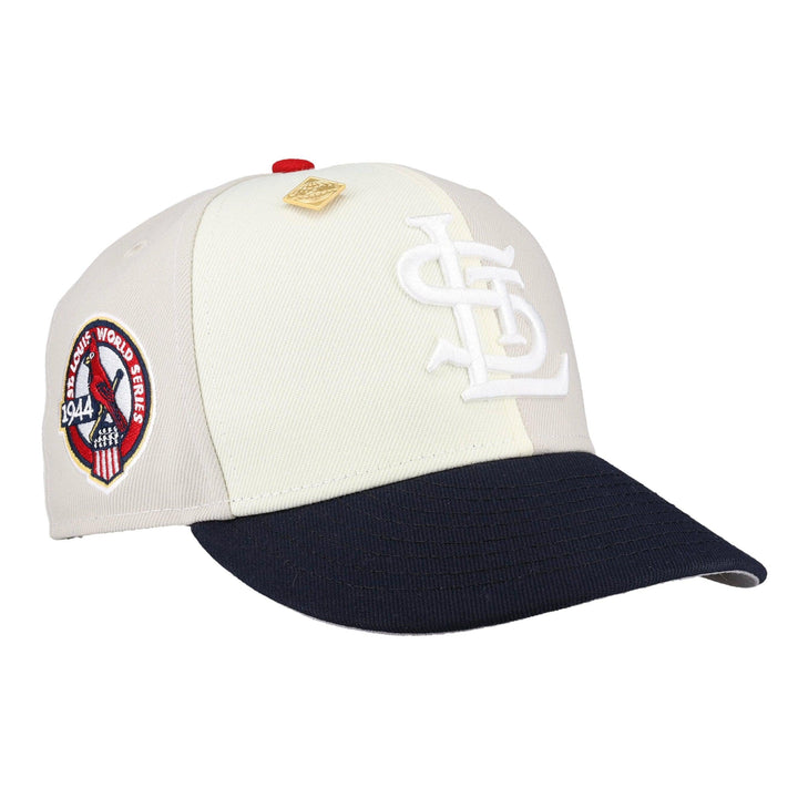 St. Louis Cardinals Chrome Stone Pinwheel Collection 1944 World Series Fitted Hat