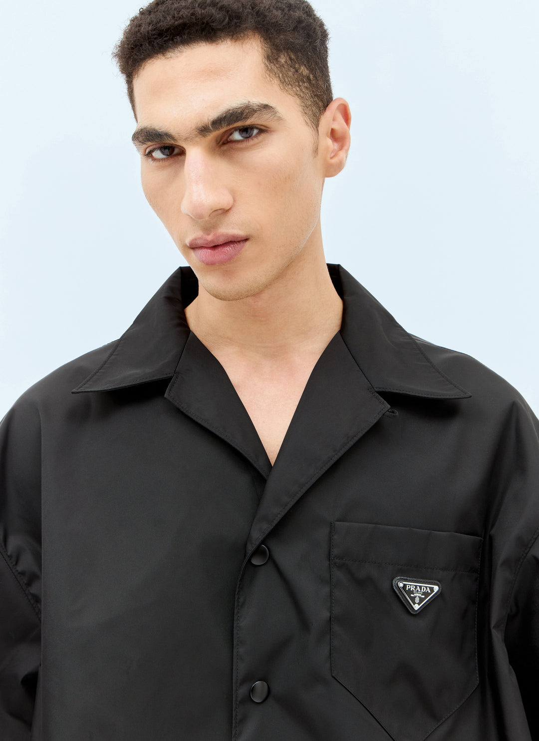 Prada Men Re-Nylon Short Sleeved Shirt