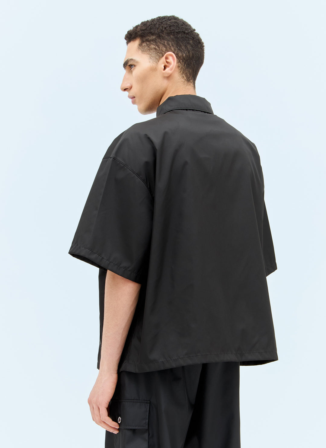 Prada Men Re-Nylon Short Sleeved Shirt