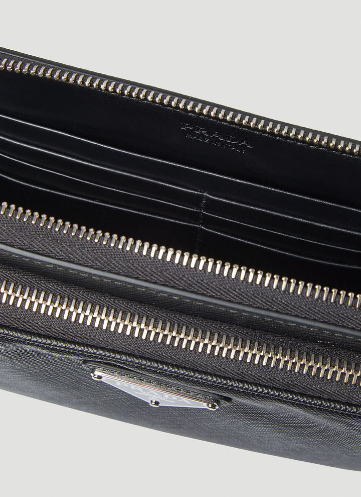 Prada Men Logo Motif Woven Beltbag