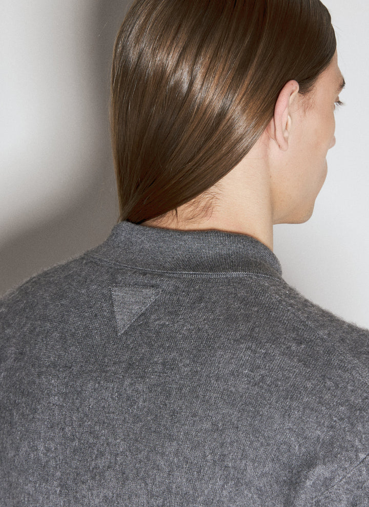 Prada Men Cashmere And Silk Polo Sweater