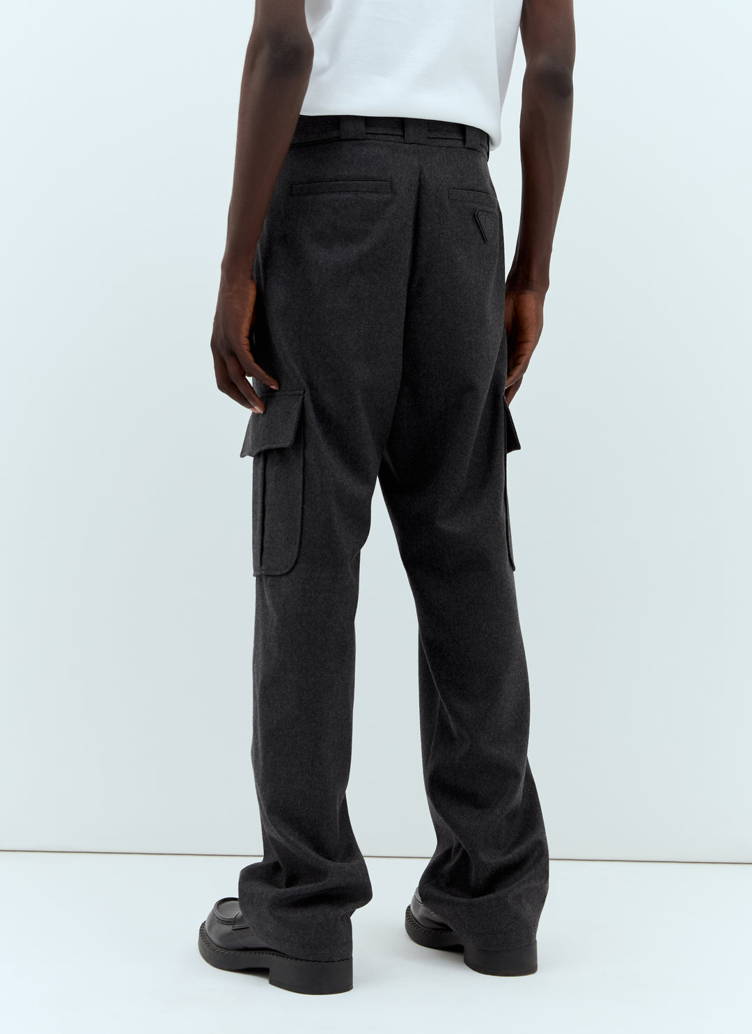 Prada Men Flannel Cargo Pants