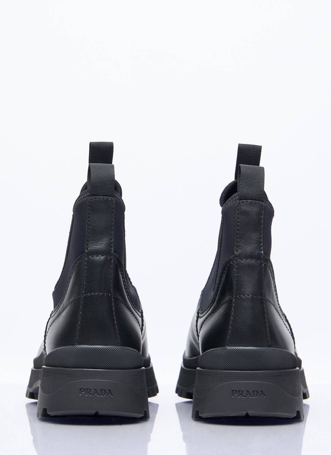 PRADA Blixxen Black Leather Boots – Men | Designer Collection