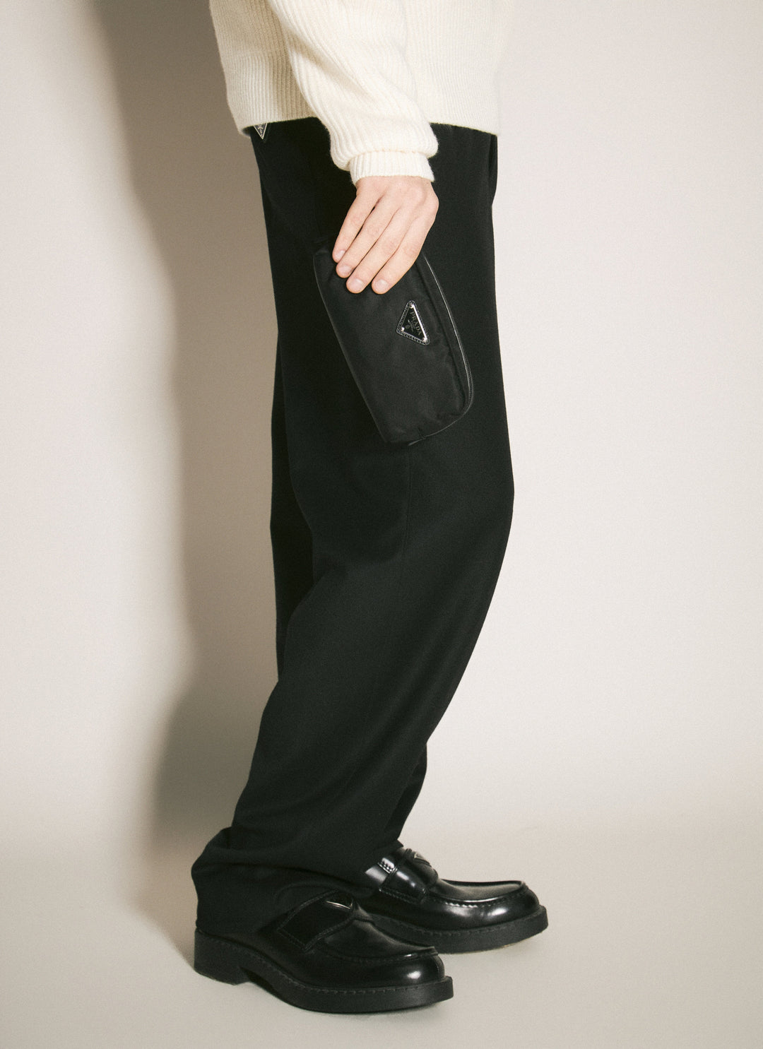 Prada Men Re-Nylon And Saffiano Leather Cosmetic Case