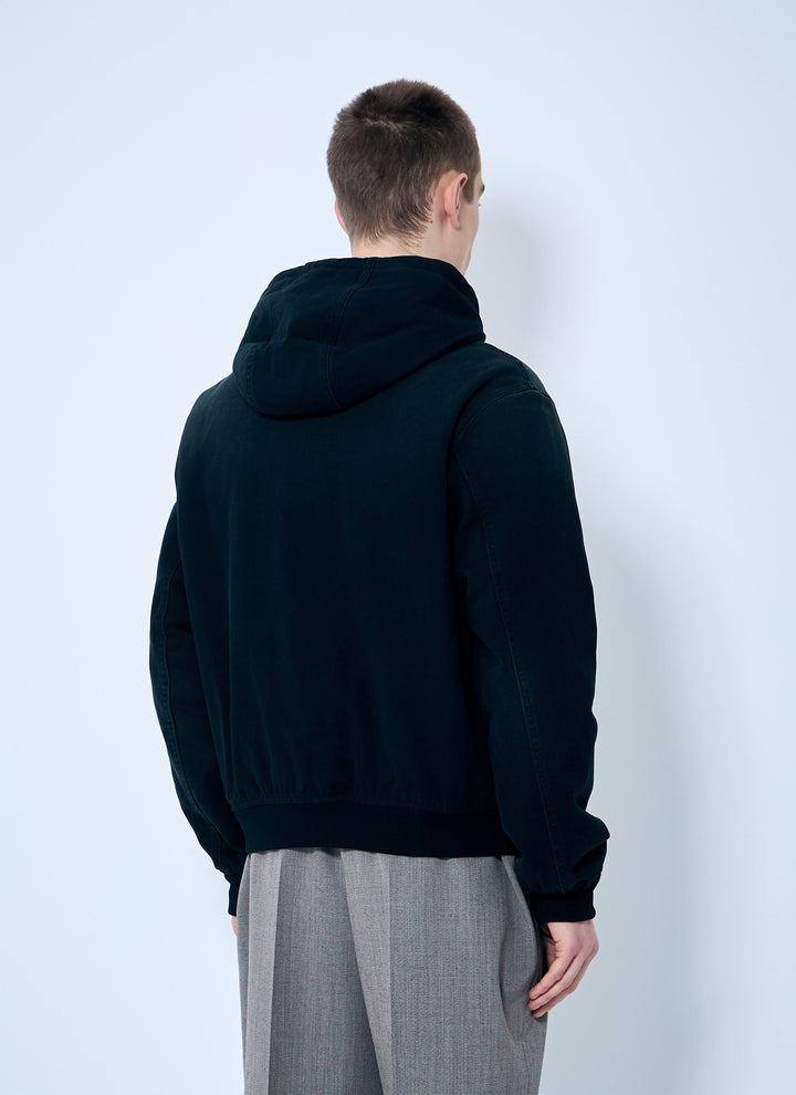 Prada Men Denim Hooded Jacket