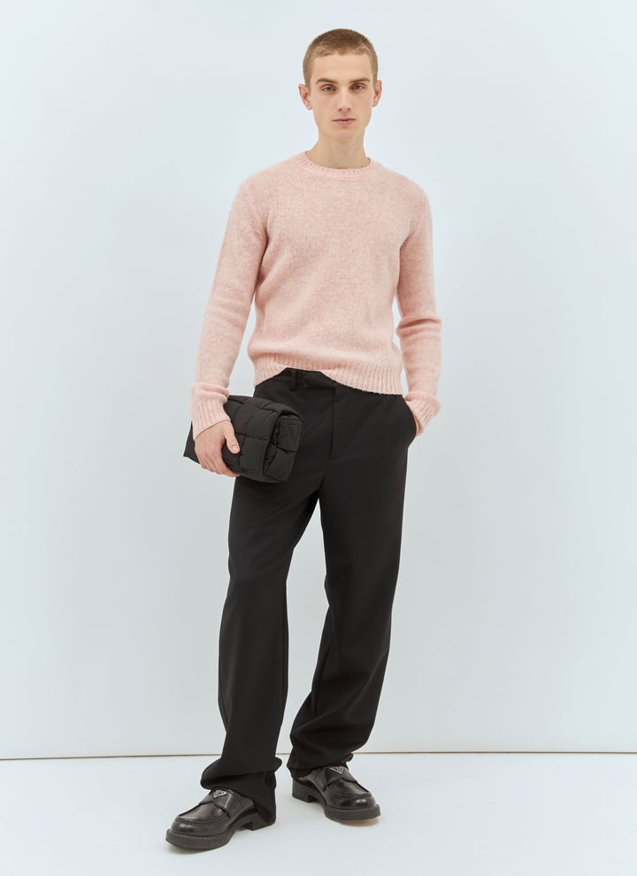 Prada Men Shetland Wool Crewneck Sweater