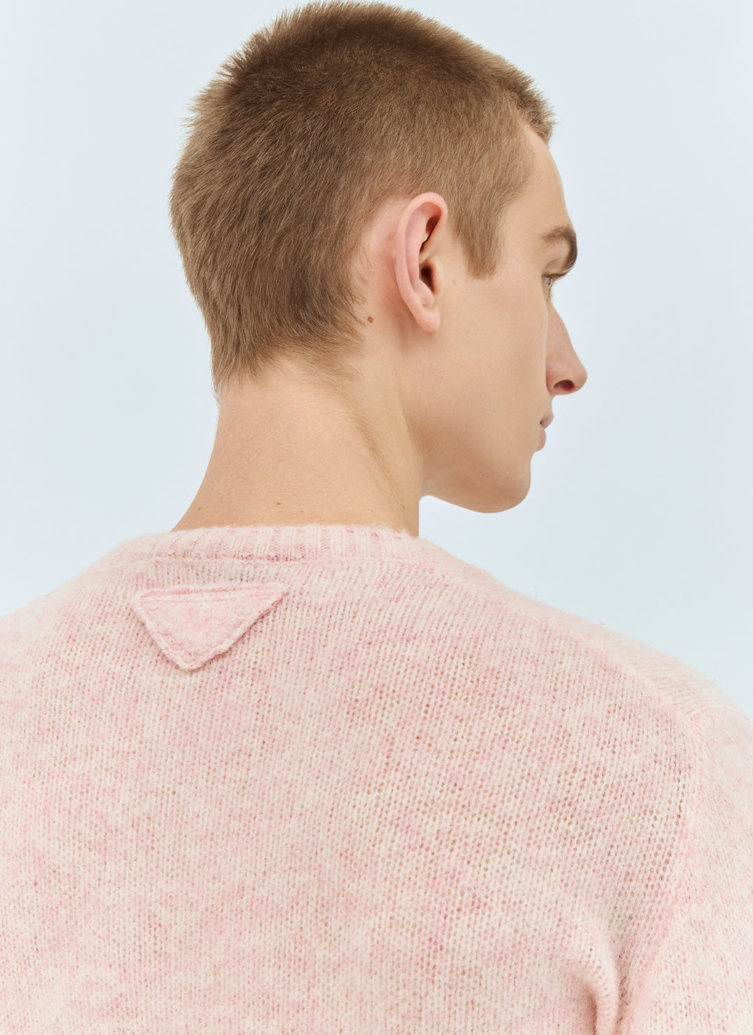 Prada Men Shetland Wool Crewneck Sweater