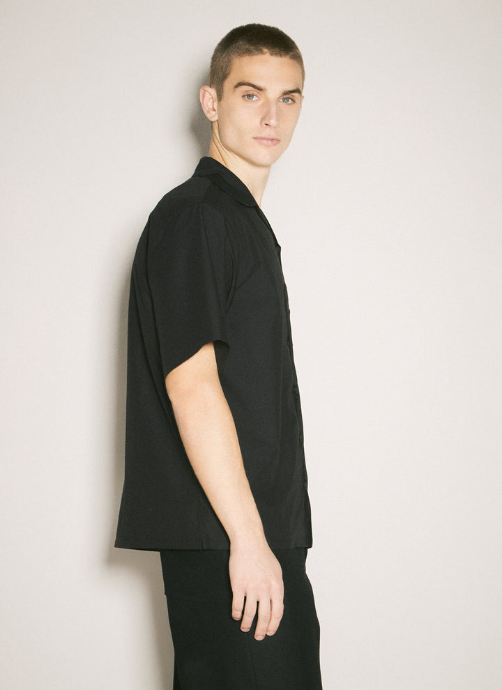 Prada Men Short-Sleeve Technical Cotton Shirt