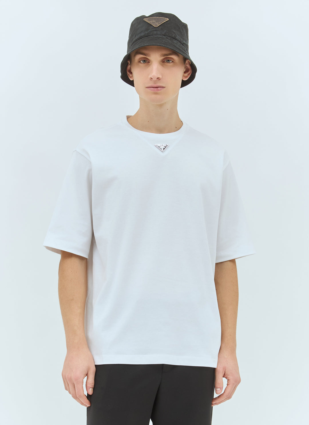 Prada Men Cotton Bucket Hat