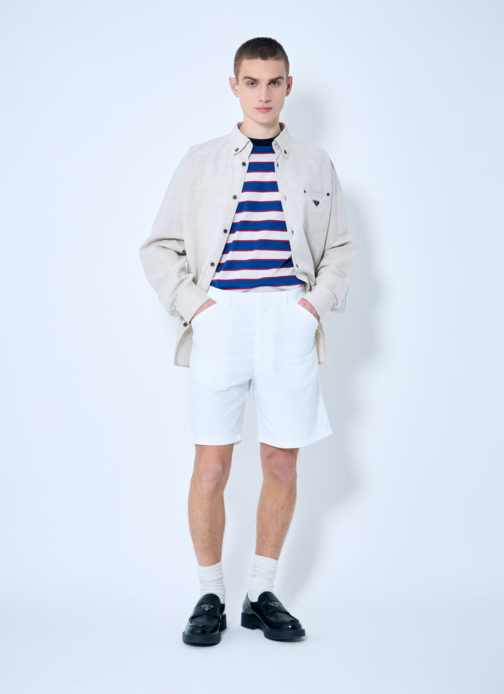 Prada Men Oxford Shorts