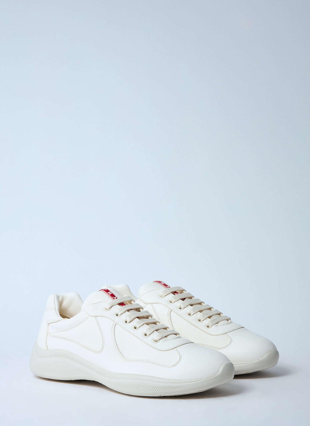 Prada Men Leather Low-Top Sneakers