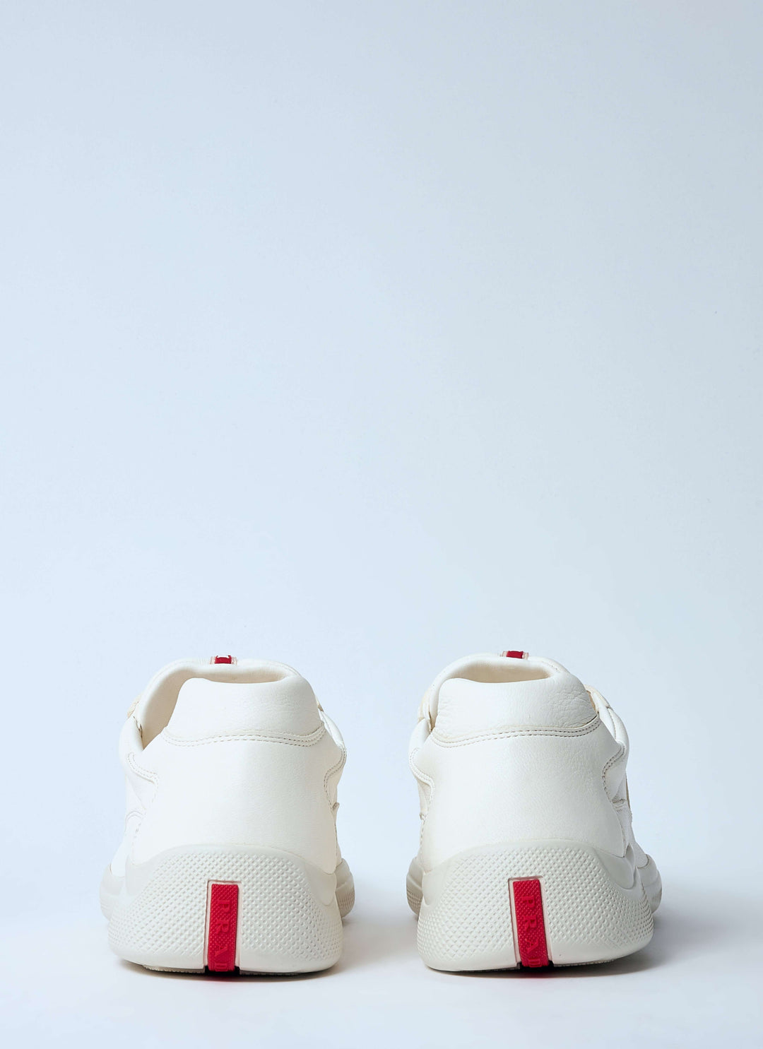 Prada Men Leather Low-Top Sneakers