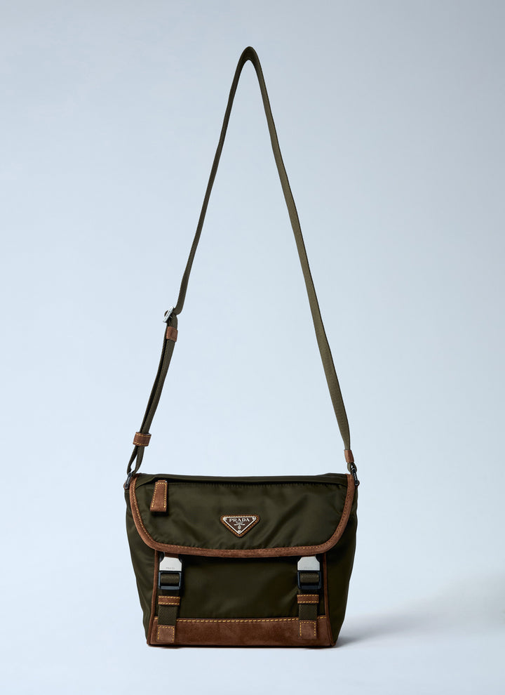 Prada Men Medium Re-Nylon Crossbody Bag