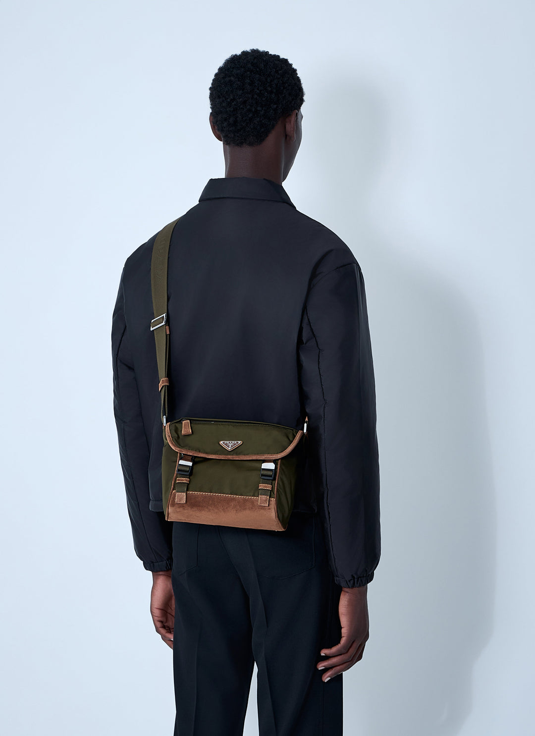 Prada Men Medium Re-Nylon Crossbody Bag