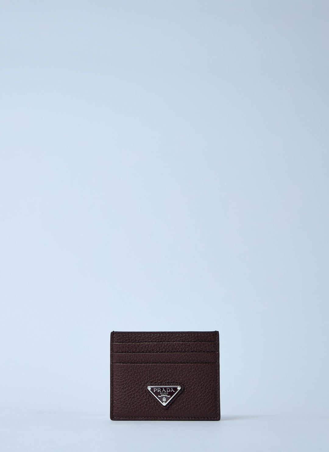 Prada Men Logo Plaque Cardholder