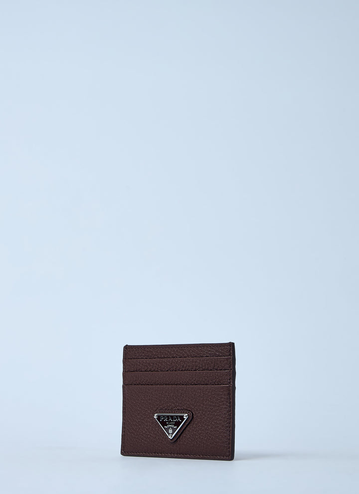 Prada Men Logo Plaque Cardholder