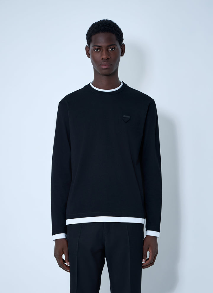 Prada Men Logo Motif T-Shirt