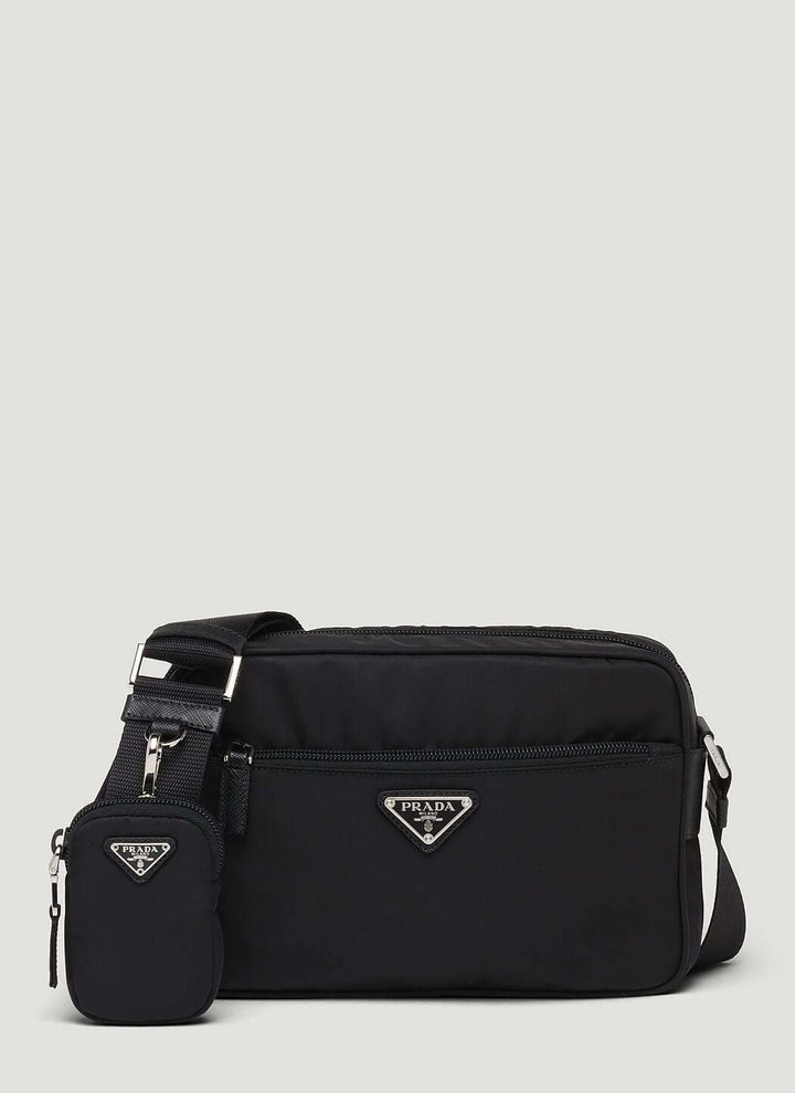 Prada Women Re-Nylon And Saffiano Leather Shoulder Bag