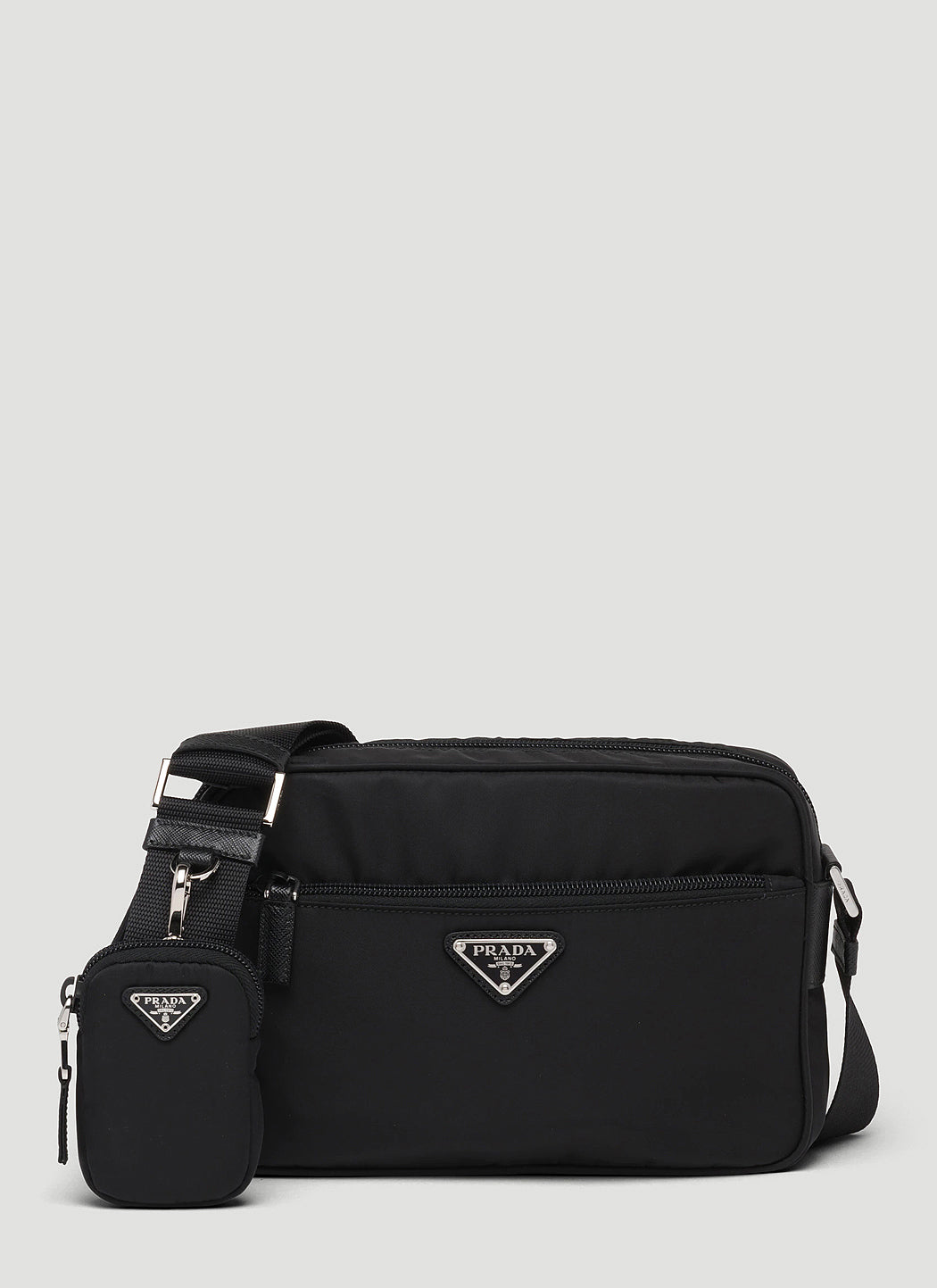 Prada Women Re-Nylon And Saffiano Leather Shoulder Bag