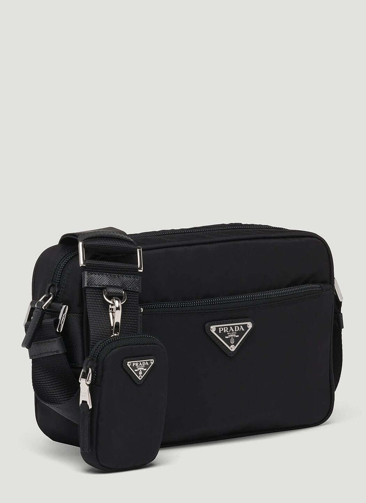 Prada Women Re-Nylon And Saffiano Leather Shoulder Bag