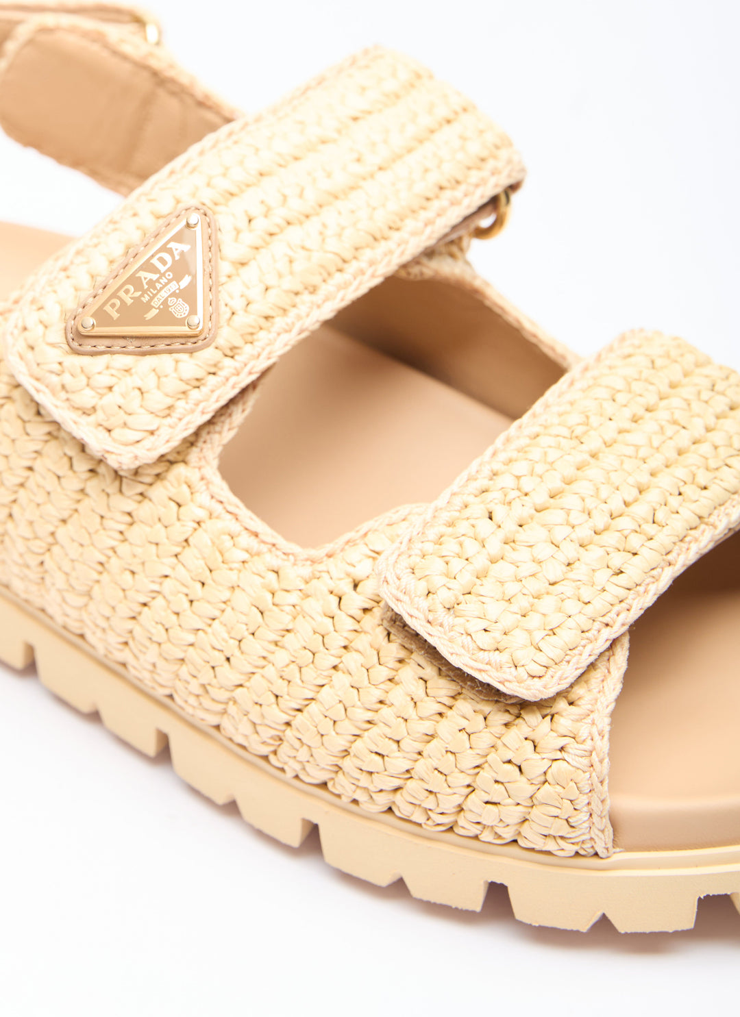 Prada Women Crochet Sandals