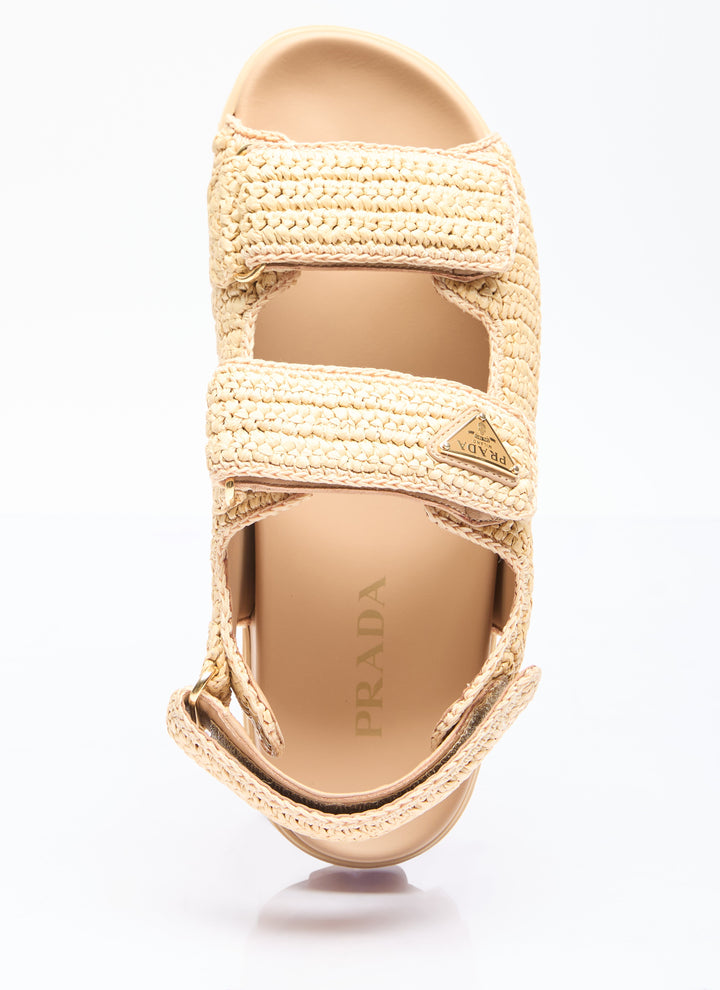 Prada Women Crochet Sandals