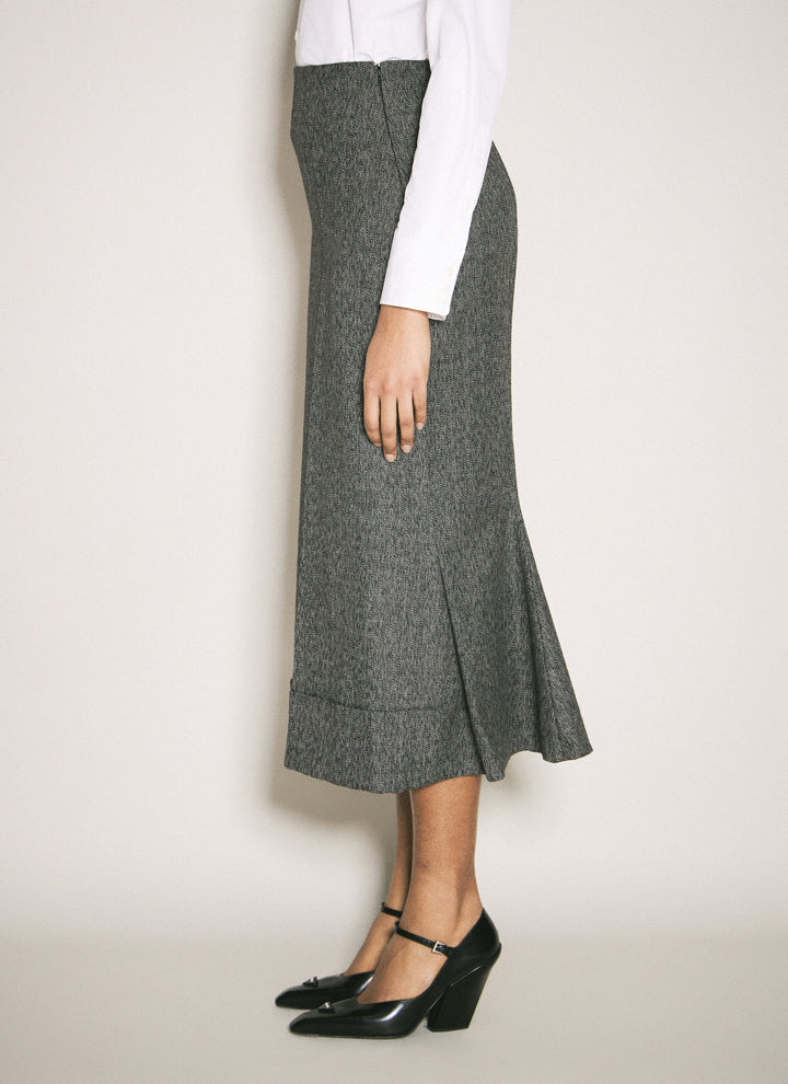 Prada Women Wool Maxi Skirt