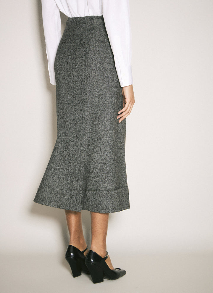 Prada Women Wool Maxi Skirt