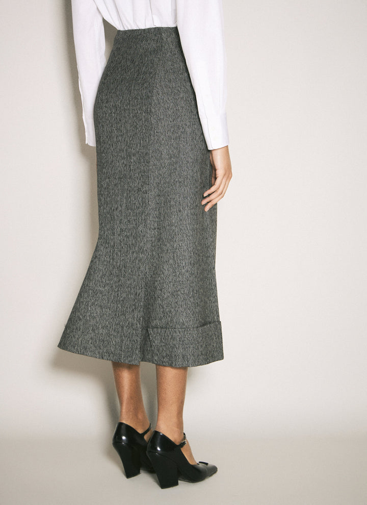 Prada Women Wool Maxi Skirt