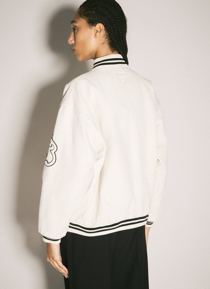 Prada Women Canvas Bomber Jacket