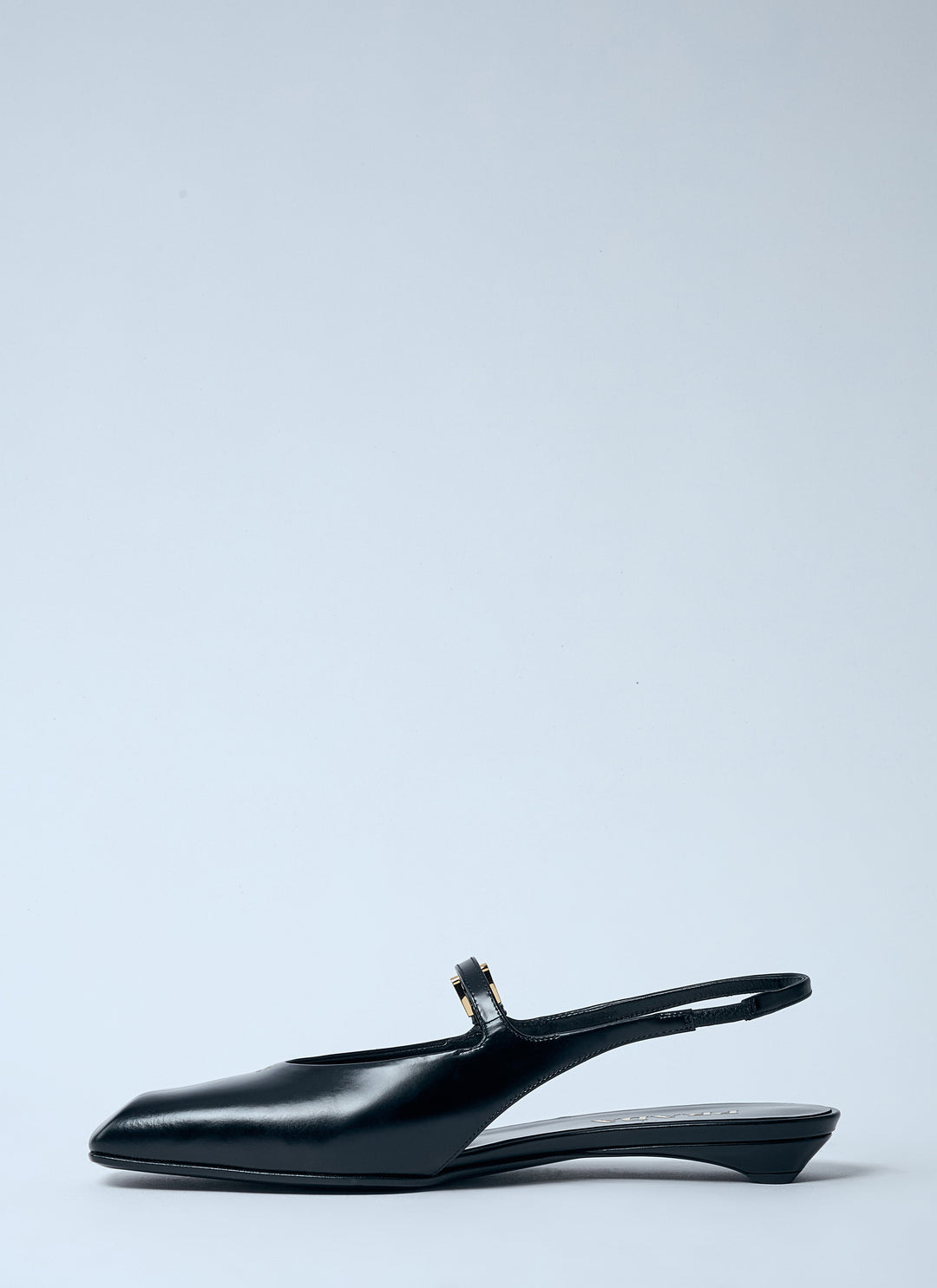 Prada Women Leather Slingback Ballerina Pumps