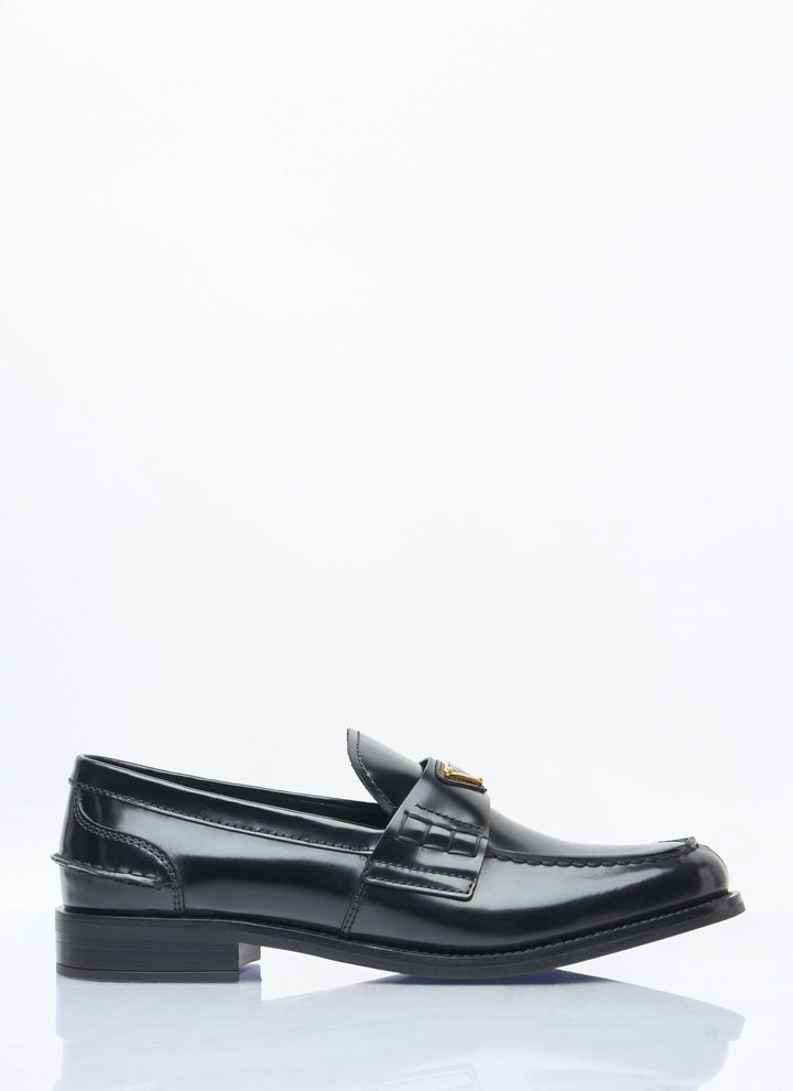 Prada Women Brushed Leather Loafers