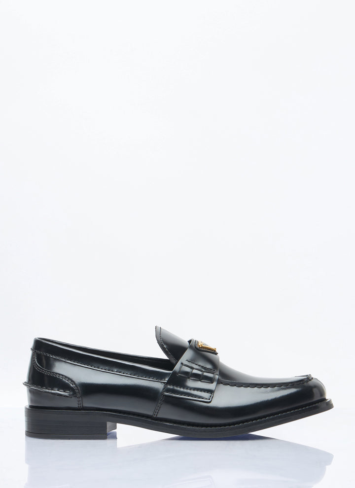 Prada Women Brushed Leather Loafers