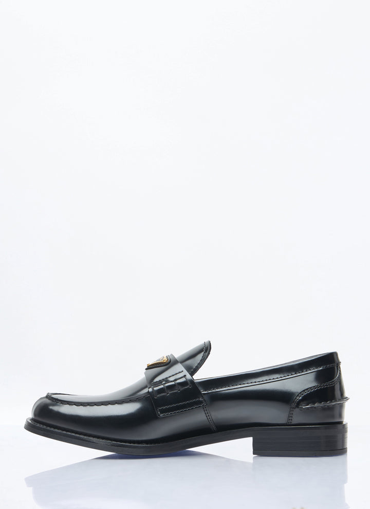 Prada Women Brushed Leather Loafers