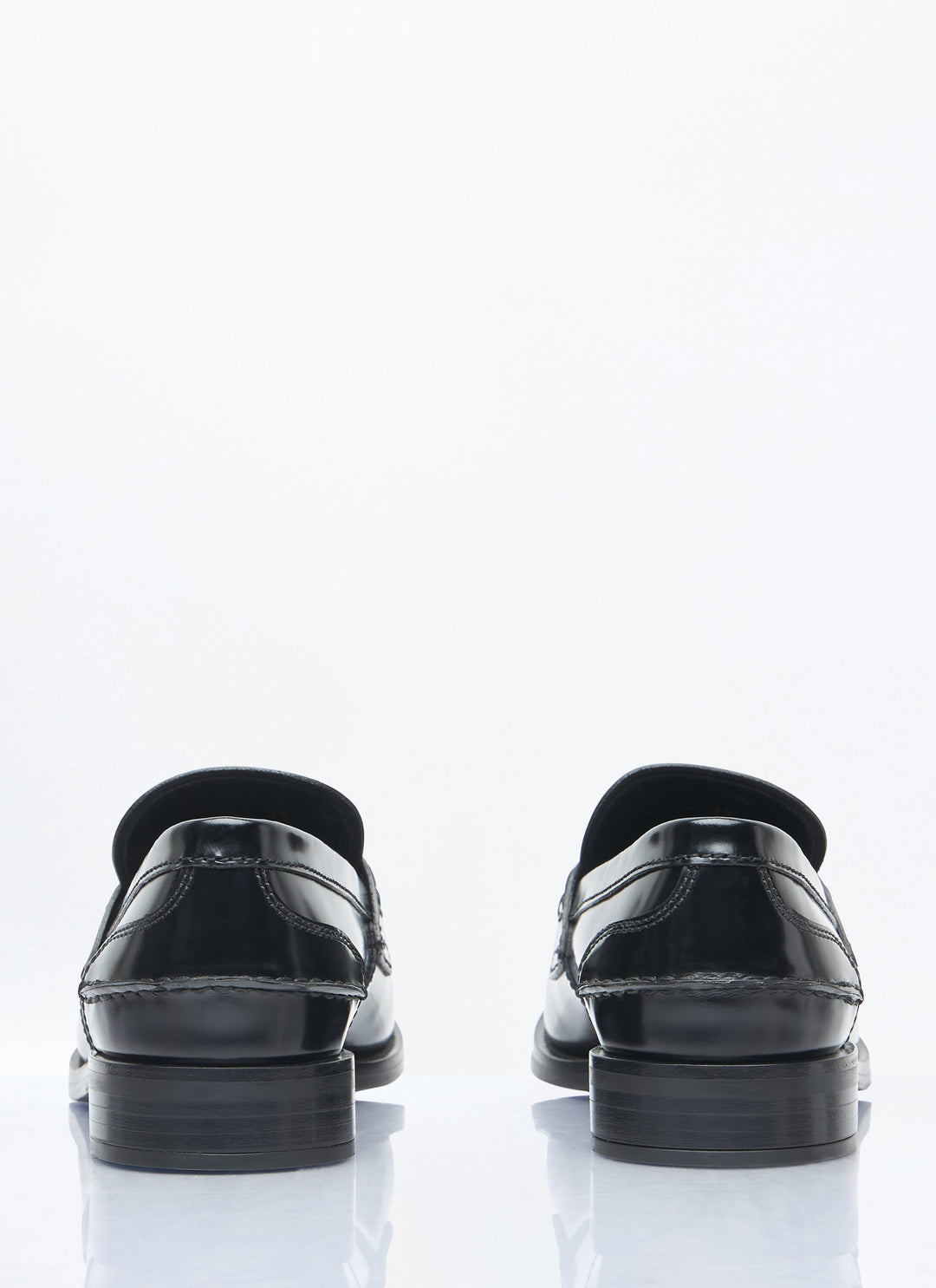 Prada Women Brushed Leather Loafers