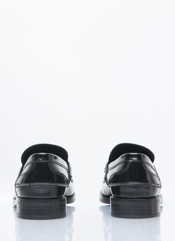 Prada Women Brushed Leather Loafers