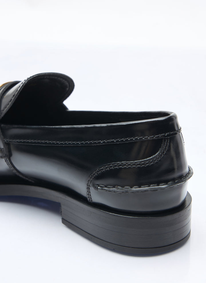 Prada Women Brushed Leather Loafers