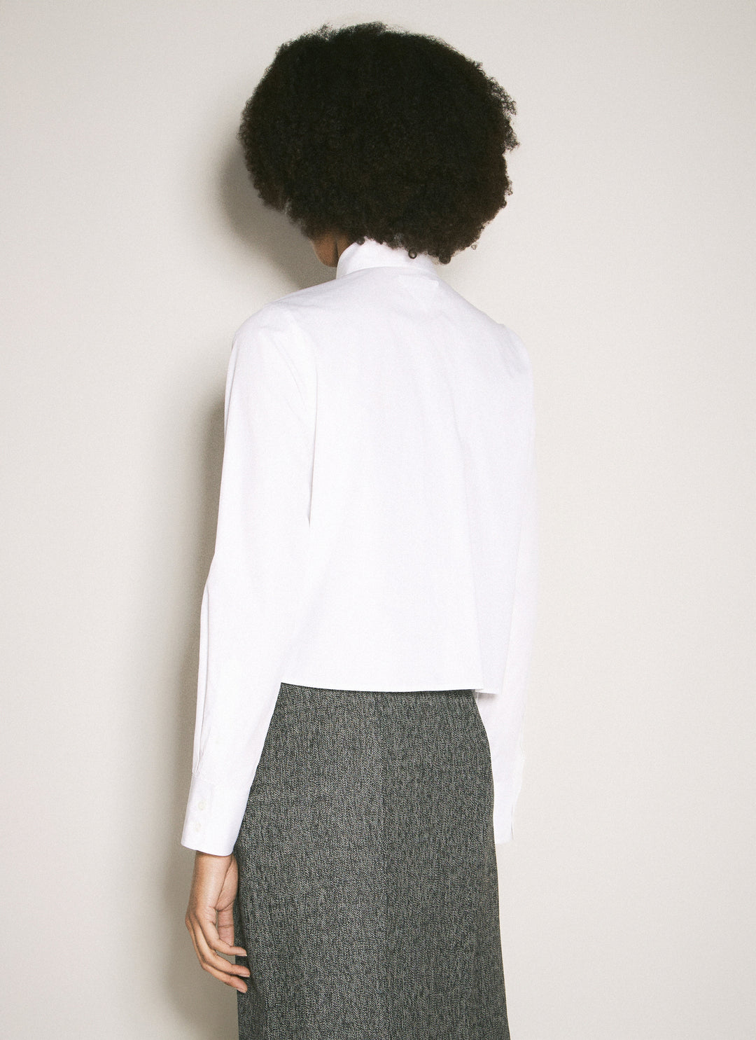 Prada Women Embroidered Poplin Shirt