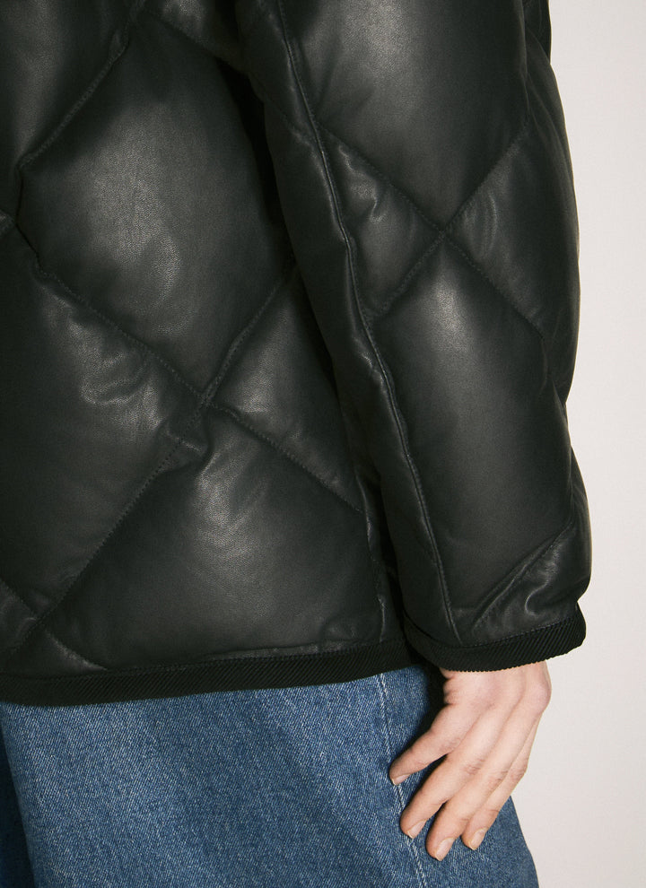 Prada Women Quilted Nappa Leather Caban