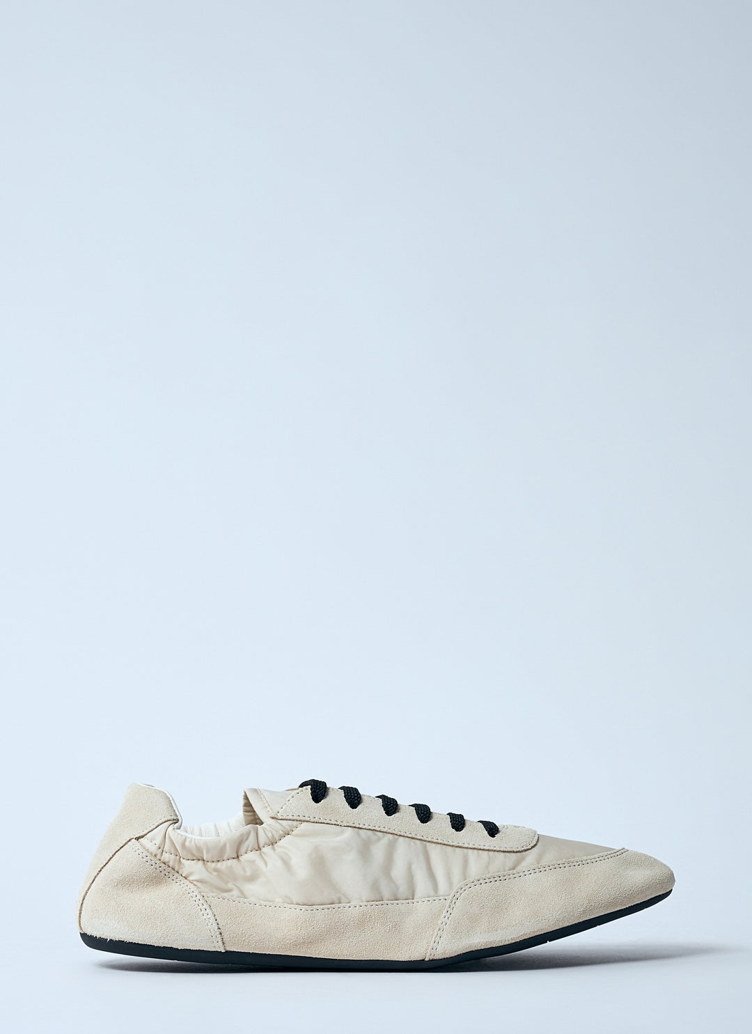 Prada Women Collapse Re-Nylon And Suede Sneakers