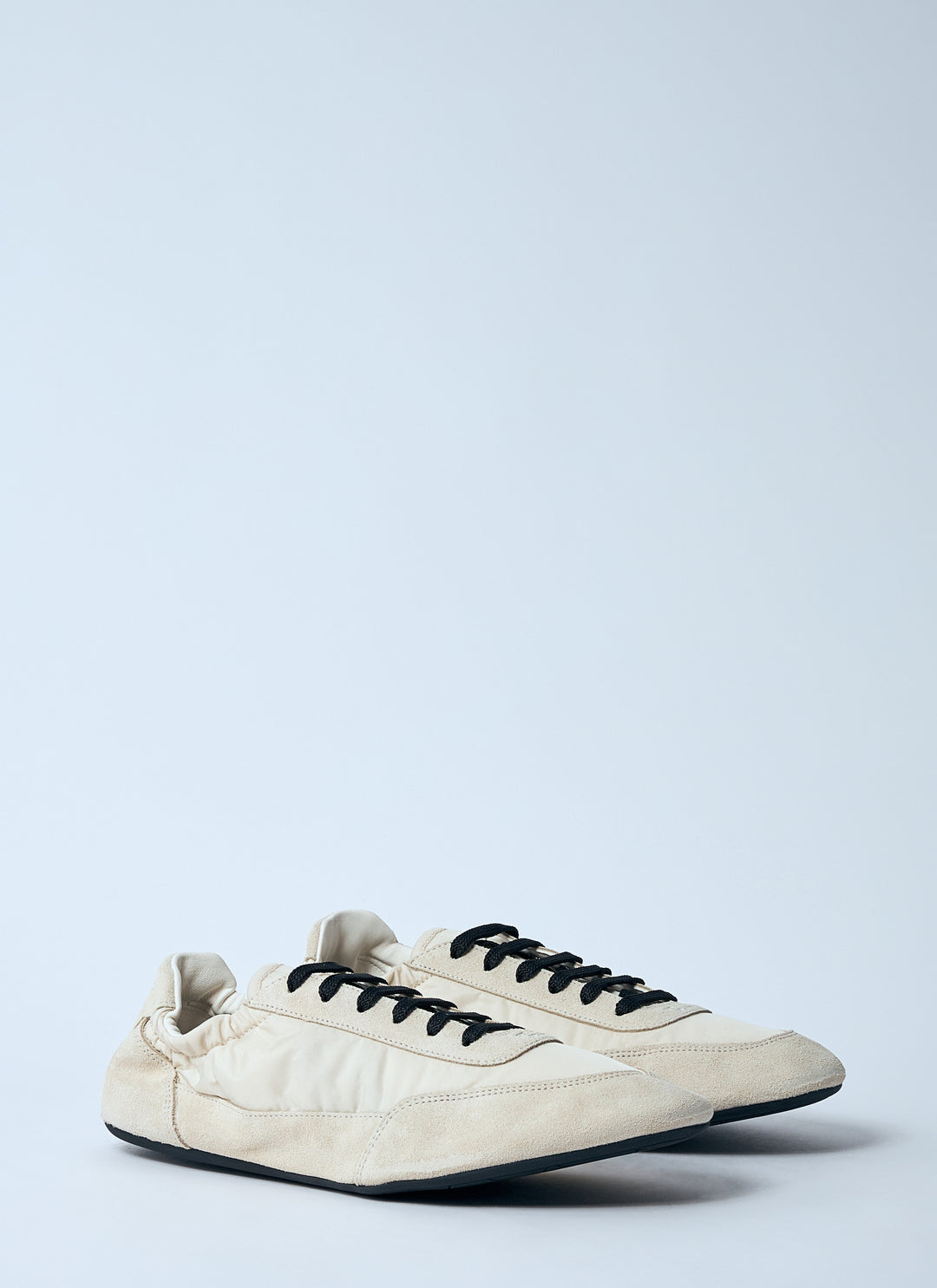 Prada Women Collapse Re-Nylon And Suede Sneakers
