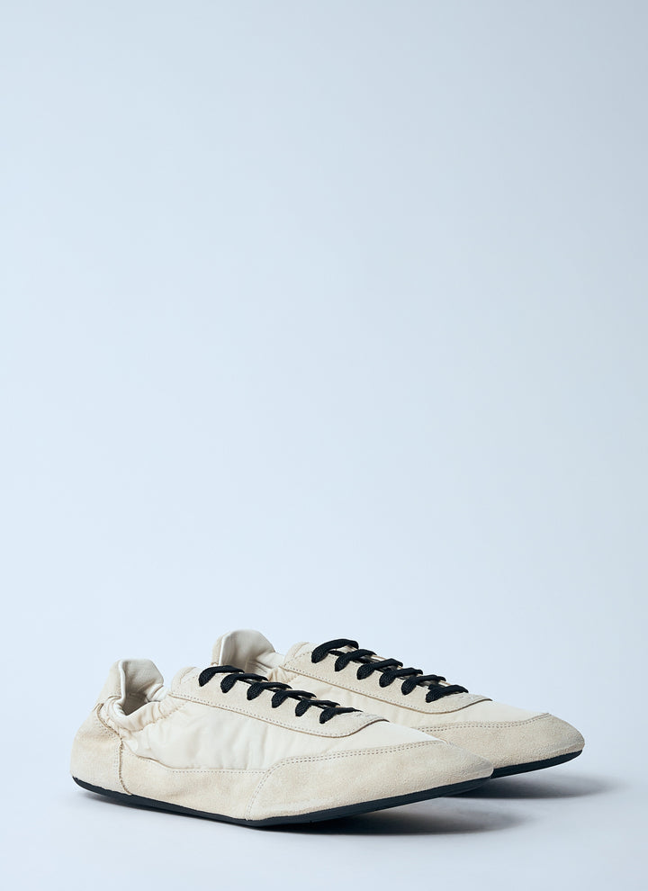Prada Women Collapse Re-Nylon And Suede Sneakers