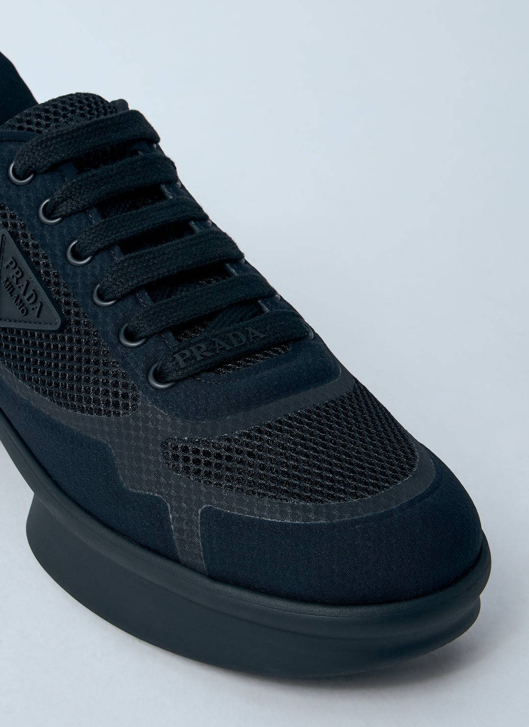 Prada Women Logo Plaque Sneakers