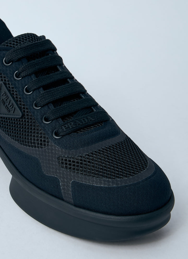 Prada Women Logo Plaque Sneakers