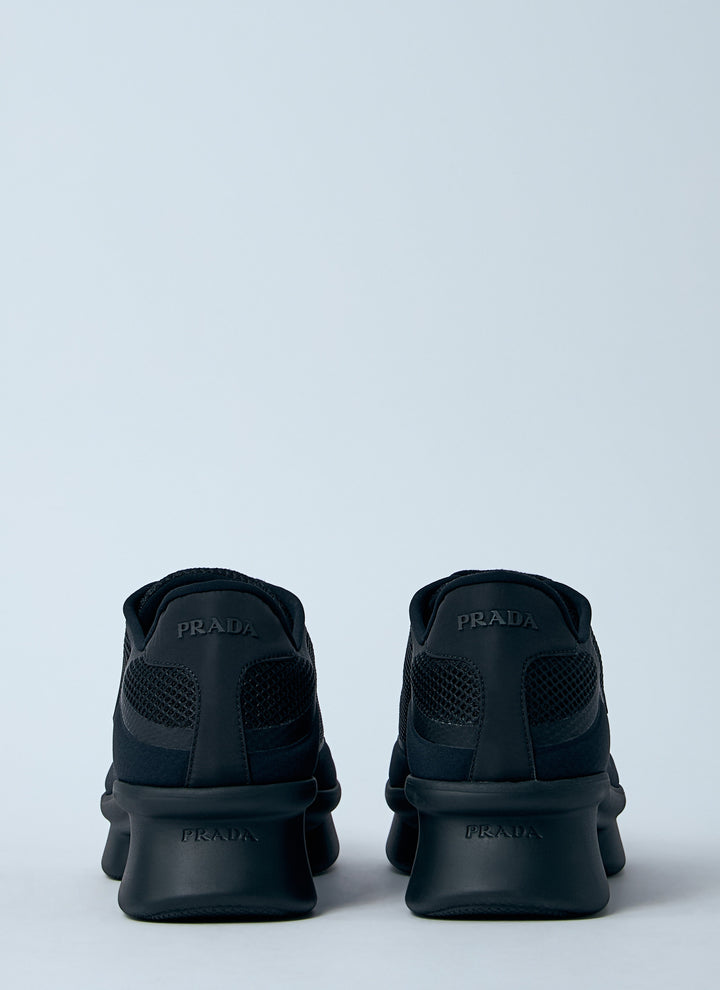 Prada Women Logo Plaque Sneakers